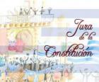 Клятва Конституции Уругвая. Каждый 18 июля отмечается присягу первая национальная конституция 1830 года